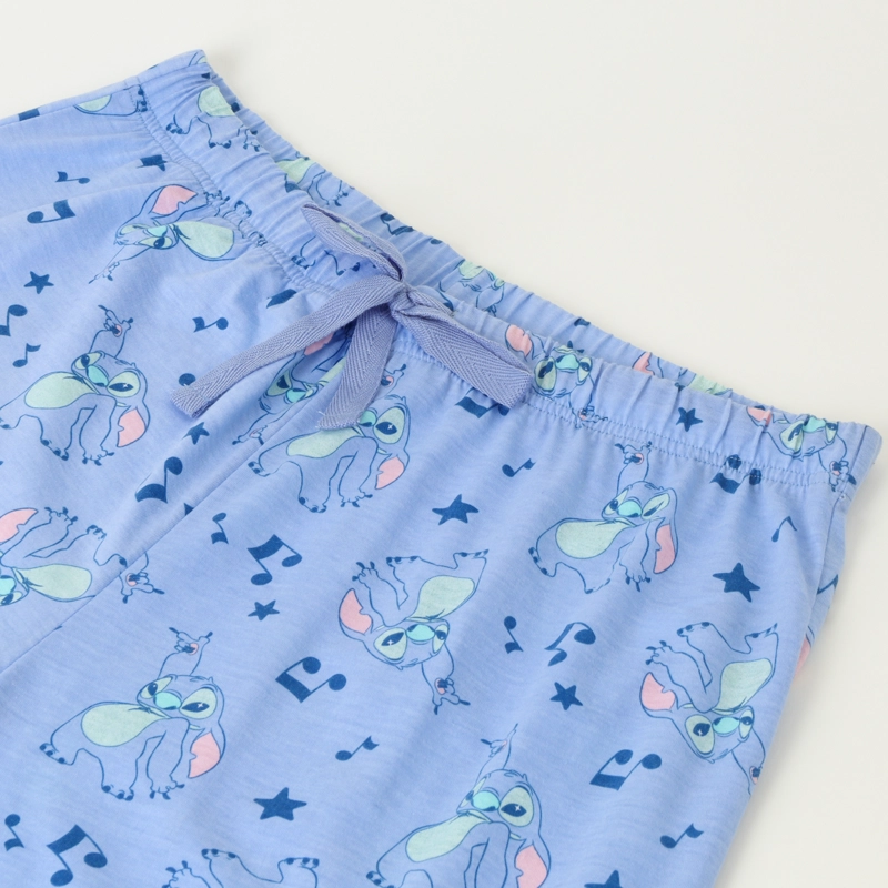 CONJUNTO PIJAMA MUJER LILO & STITCH FRIENDS ROSADO DISNEY - 5
