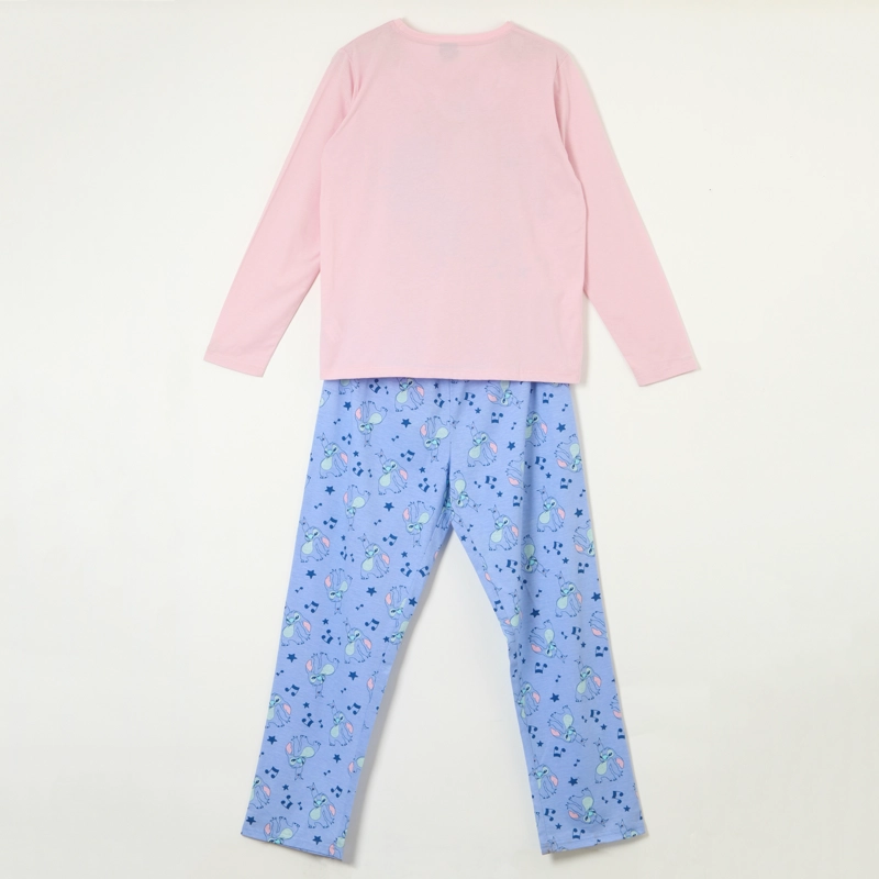 CONJUNTO PIJAMA MUJER LILO & STITCH FRIENDS ROSADO DISNEY - 6