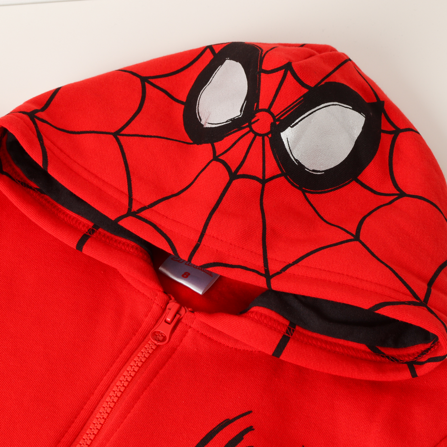 POLERON ABIERTO NIÑO SPIDERMAN CUBIERTO ROJO MARVEL - 2