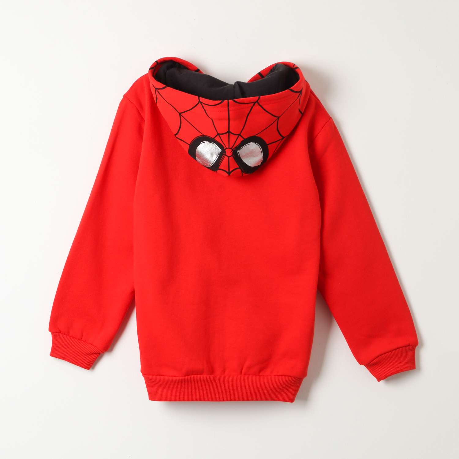 POLERON ABIERTO NIÑO SPIDERMAN CUBIERTO ROJO MARVEL - 3