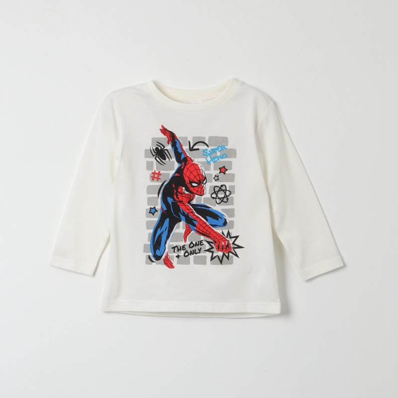 POLERA MANGA LARGA NIÑO SPIDERMAN THE ONE BLANCO MARVEL - 1