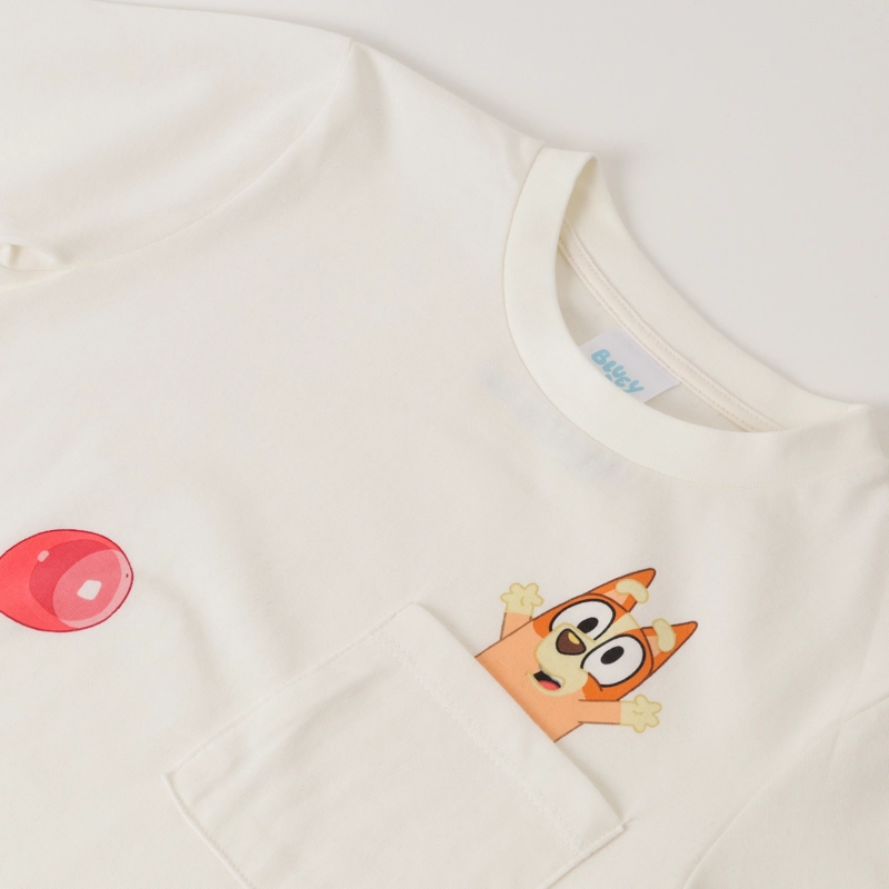 POLERA MANGA LARGA NIÑO GLOBOS BEIGE BLUEY - 2