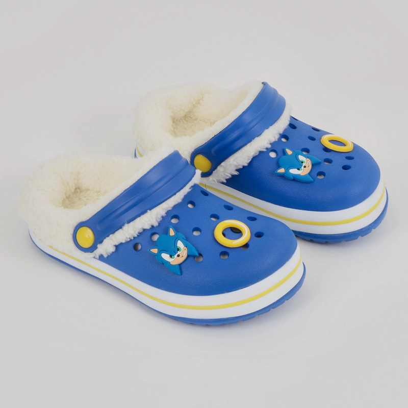 ZUECO DE EVA CON CHIPORRO NIÑO PINS AZUL SONIC - 1