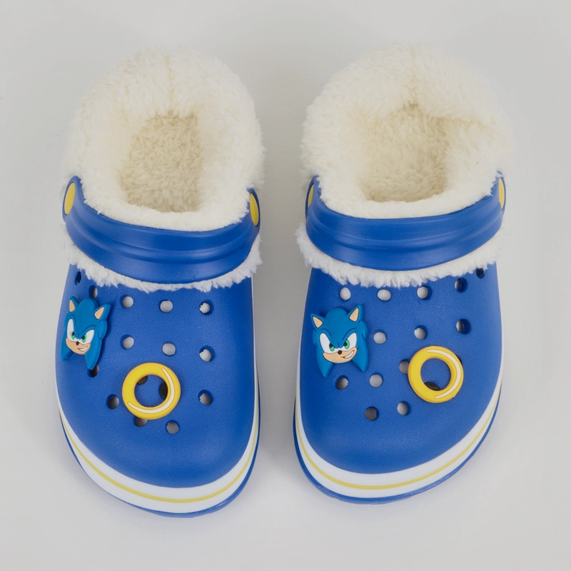 ZUECO DE EVA CON CHIPORRO NIÑO PINS AZUL SONIC - 3