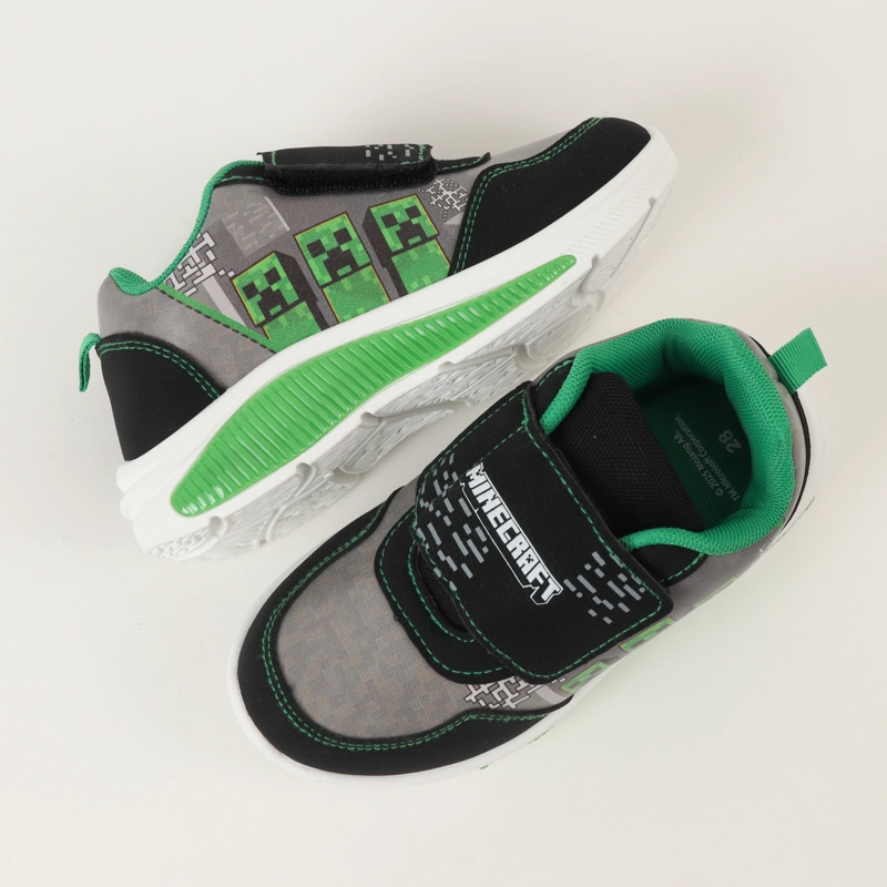 ZAPATILLAS CON LUCES NIÑO TNT GRIS MINECRAFT - 3