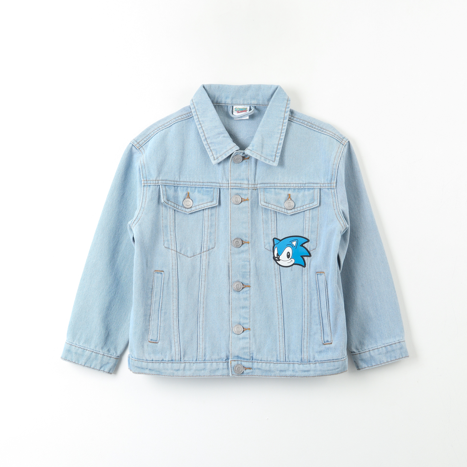 CHAQUETA DENIM NIÑO LOGO ESPALDA AZUL SONIC - 1