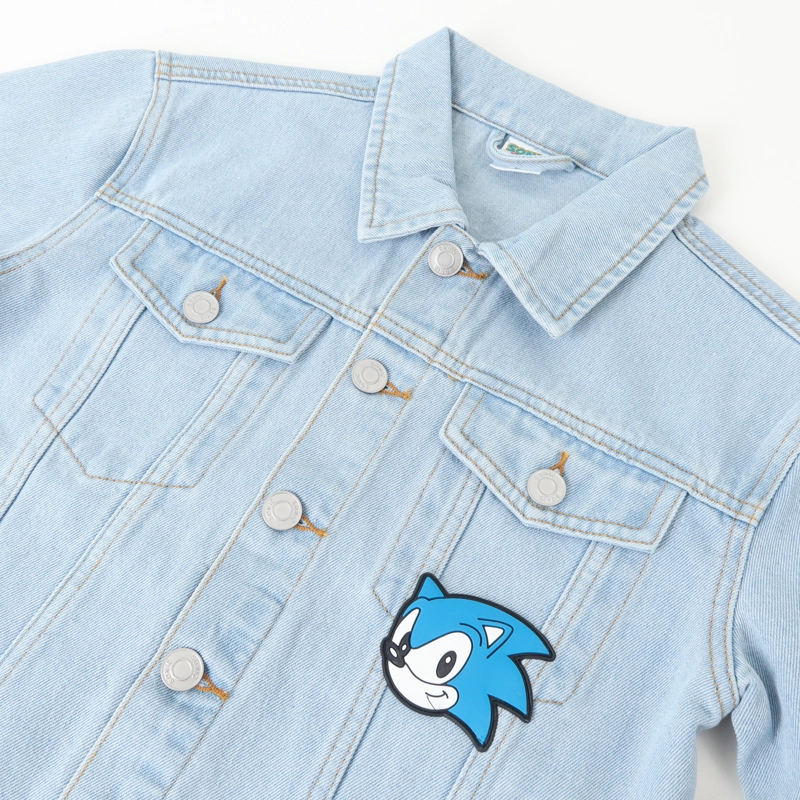 CHAQUETA DENIM NIÑO LOGO ESPALDA AZUL SONIC - 2