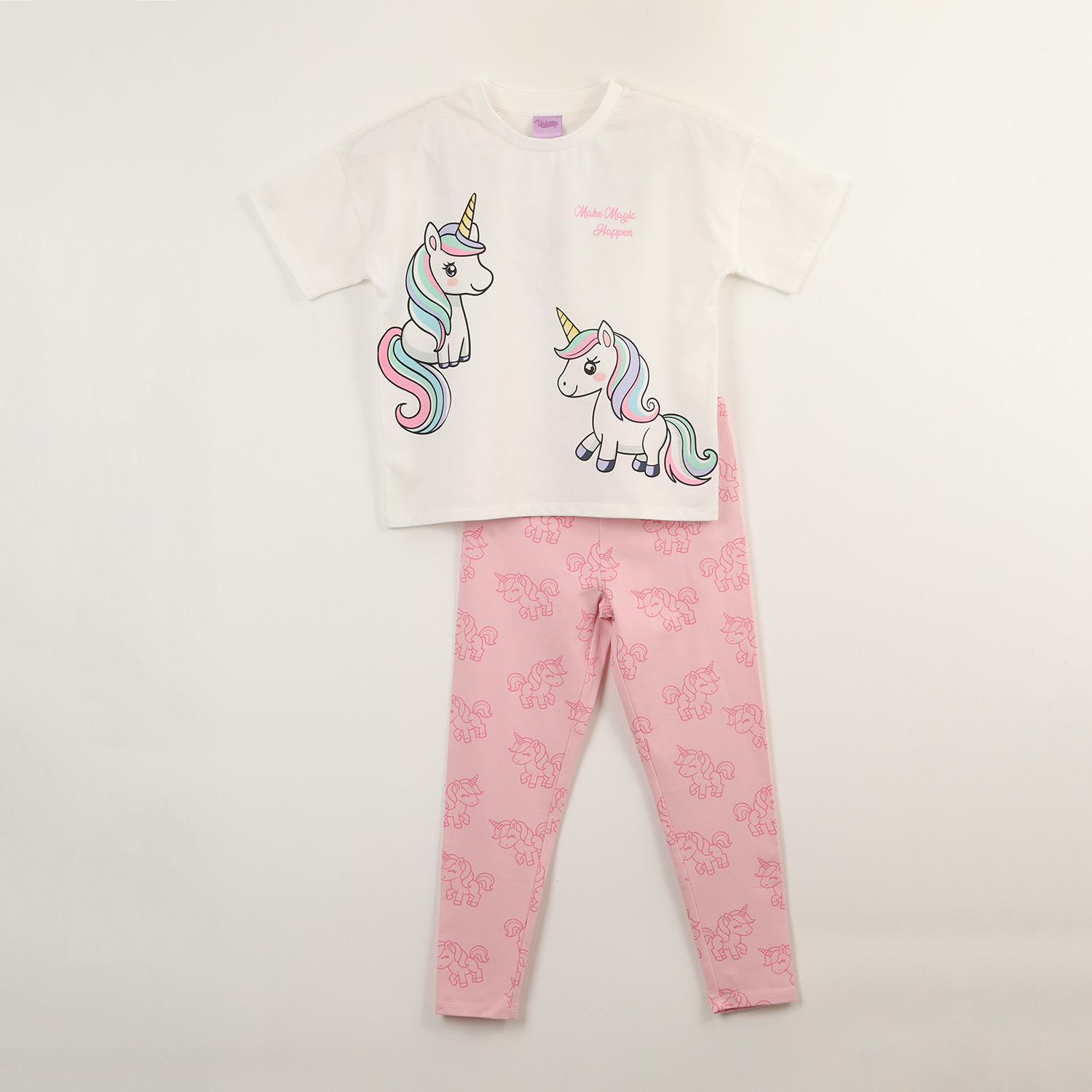 CONJUNTO NIÑA MAGIC BLANCO UNICORNIO - 1