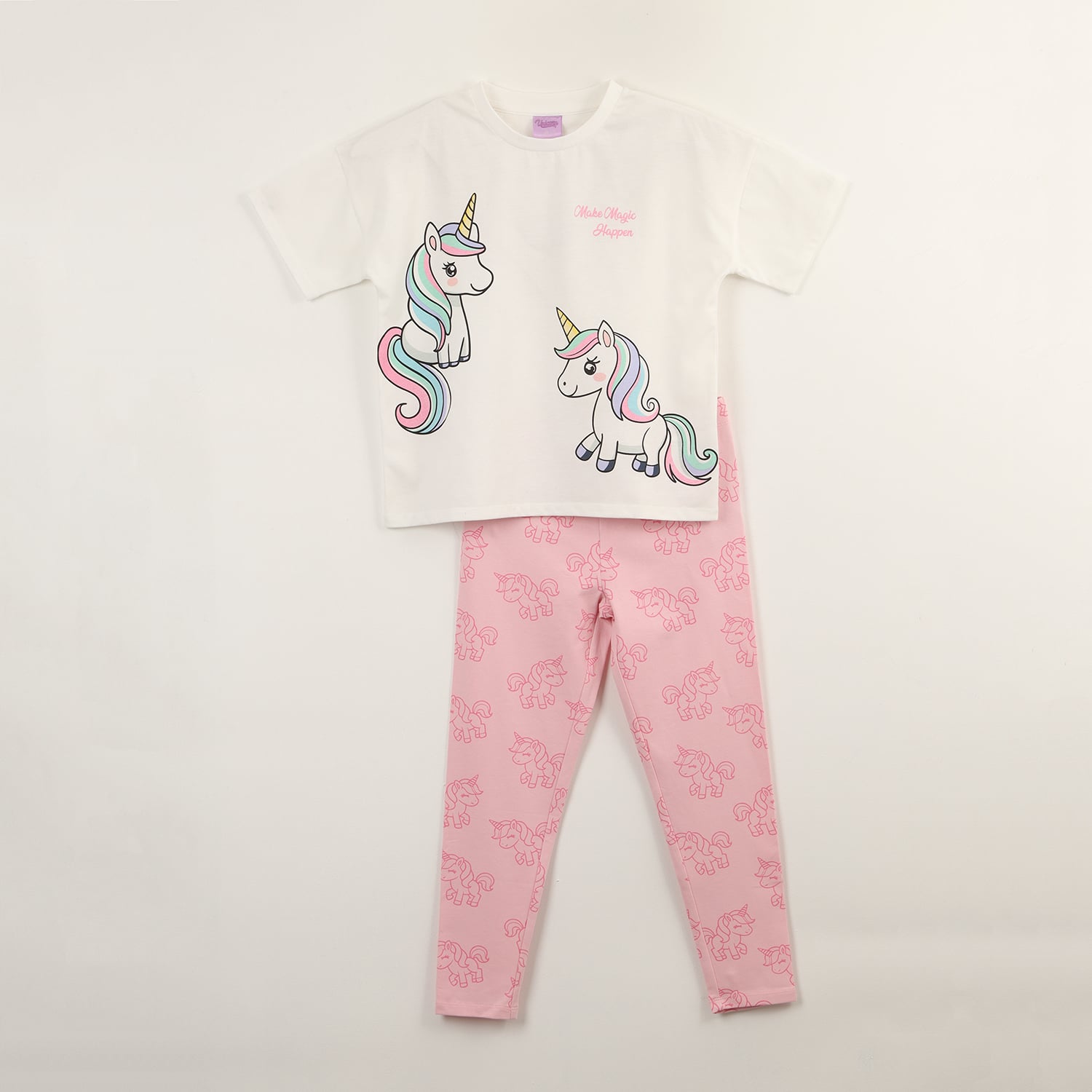 CONJUNTO NIÑA MAGIC BLANCO UNICORNIO - 1