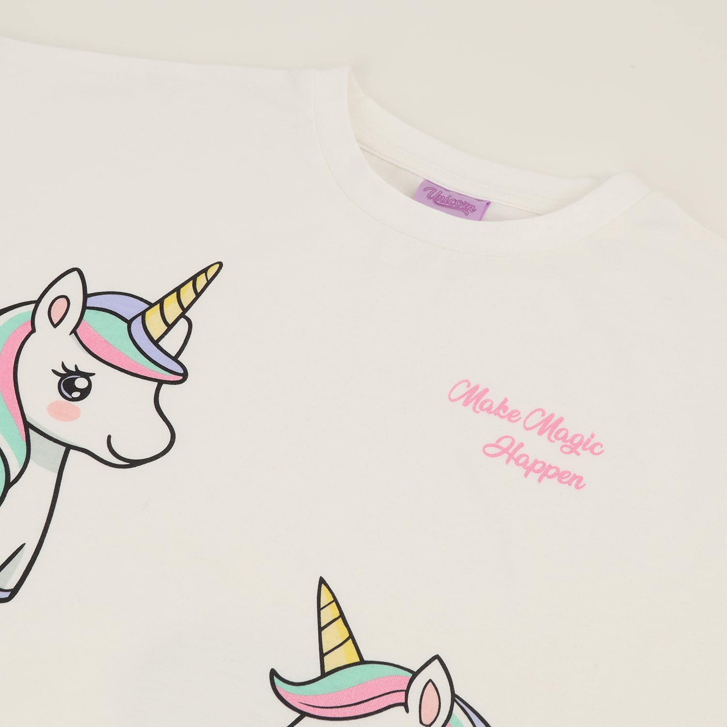 CONJUNTO NIÑA MAGIC BLANCO UNICORNIO - 2
