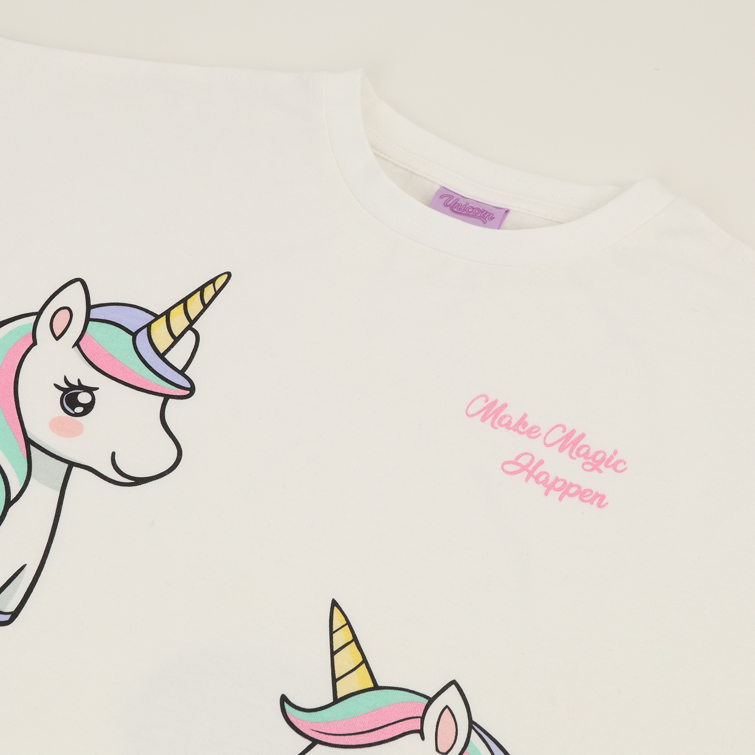 CONJUNTO NIÑA MAGIC BLANCO UNICORNIO - 2