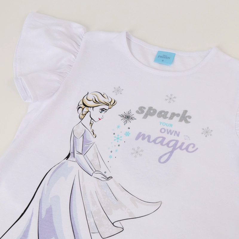 CONJUNTO TULL NIÑA FROZEN ELSA SPARKS BLANCO DISNEY - 2