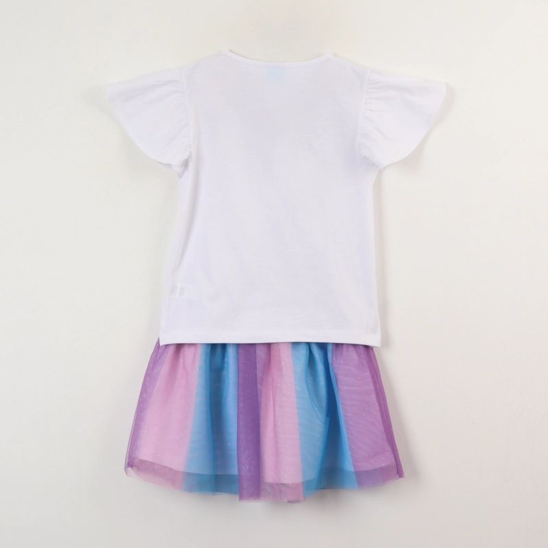 CONJUNTO TULL NIÑA FROZEN ELSA SPARKS BLANCO DISNEY - 4