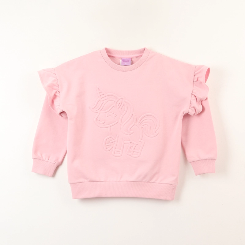 POLERON CERRADO NIÑA VUELOS MAGIC ROSADO UNICORNIO - 1