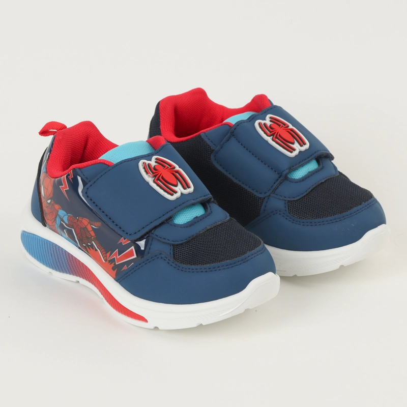 ZAPATILLAS CON LUCES NIÑO SPIDERMAN RAYOS AZUL MARVEL - 2