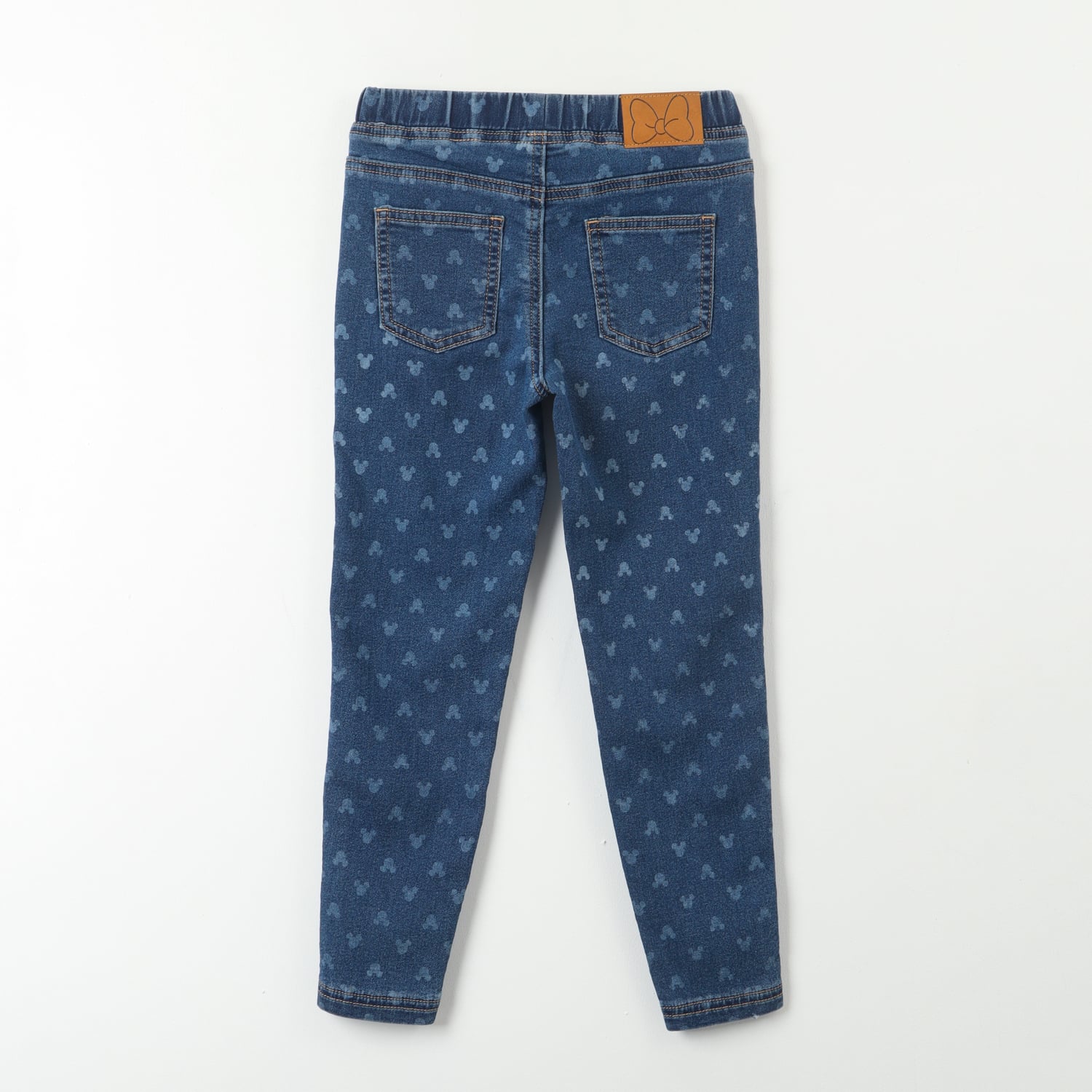 CALZA DENIM NIÑA MINNIE CORAZONCITOS AZUL DISNEY - 3