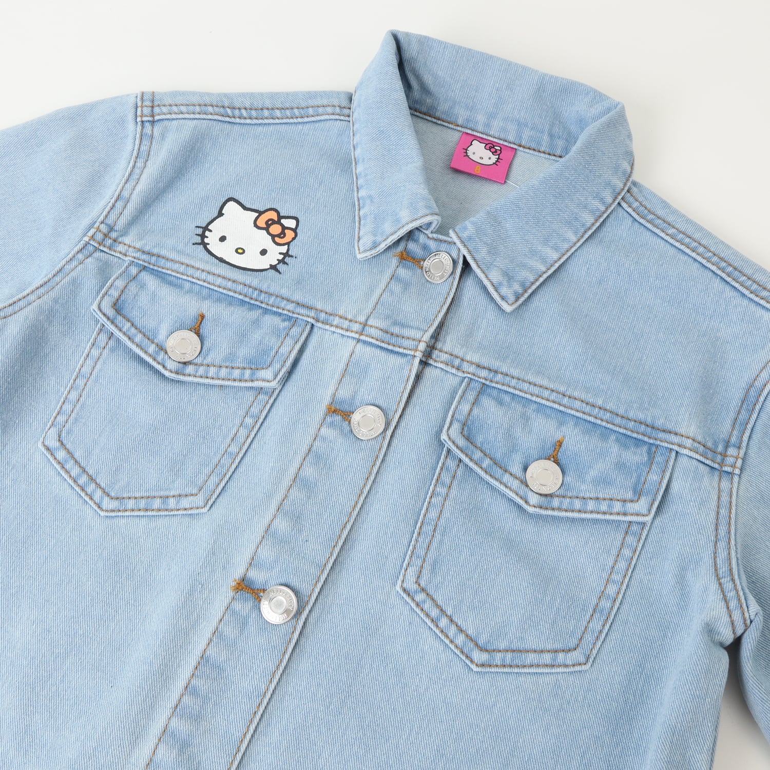 CHAQUETA DENIM NIÑA LOGO ESPALDA AZUL HELLO KITTY - 2