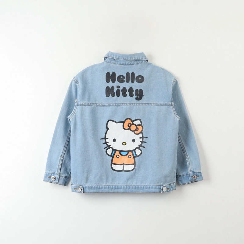 CHAQUETA DENIM NIÑA LOGO ESPALDA AZUL HELLO KITTY - 3