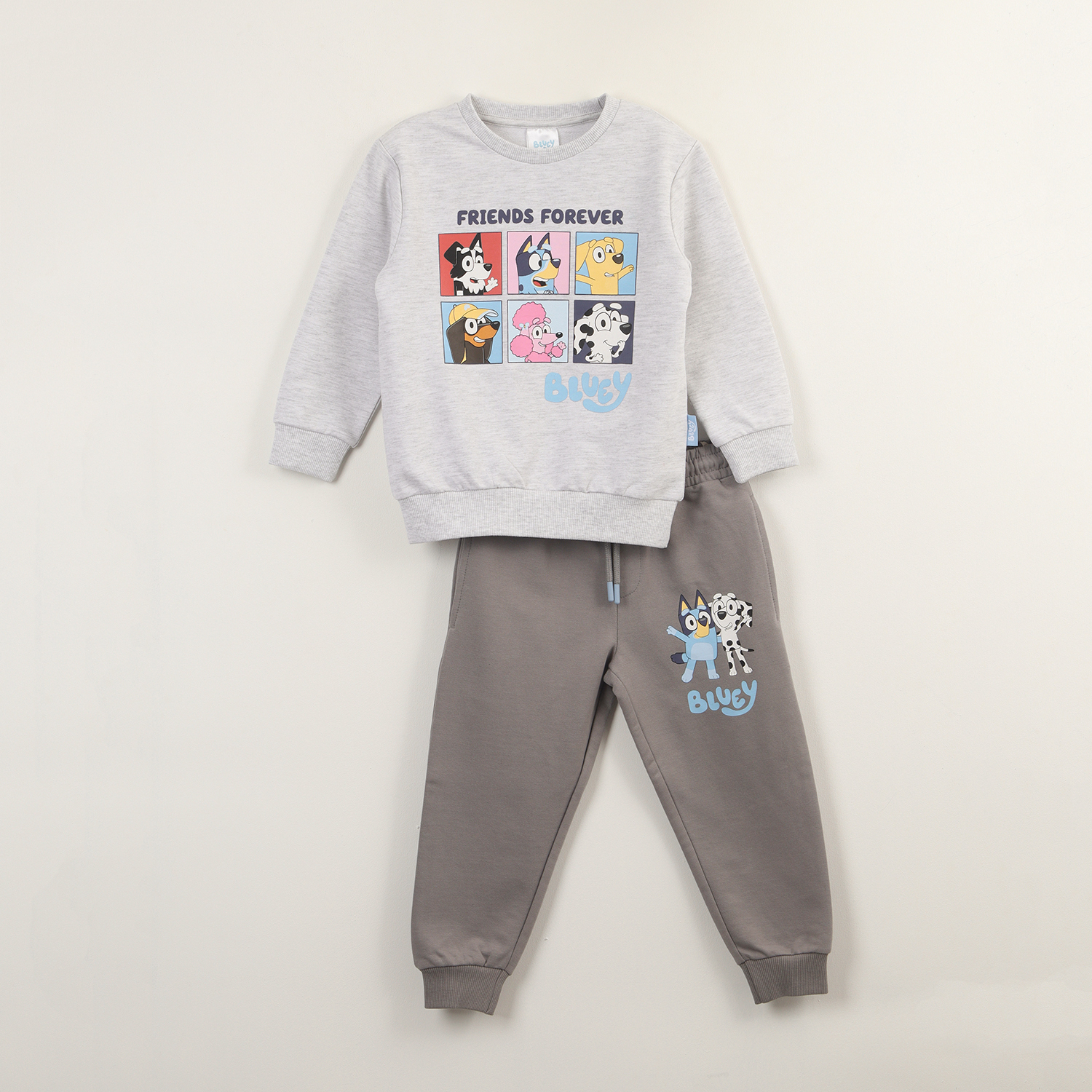 CONJUNTO BUZO NIÑO GRIS BLUEY Y SUS AMIGOS - 1