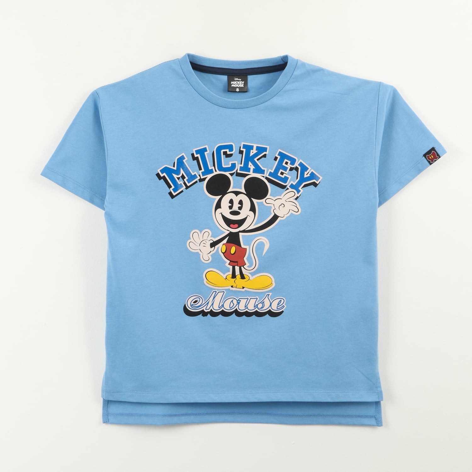 POLERA MANGA CORTA NIÑO MICKEY VINTAGE CELESTE DISNEY - 1