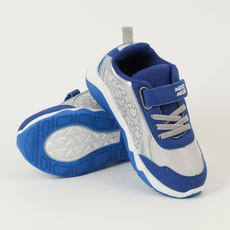 ZAPATILLAS CON LUCES NIÑO MICKEY FULL LINEAL AZUL DISNEY - 4