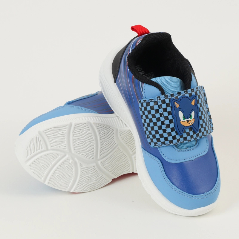 ZAPATILLAS CON LUCES NIÑO CUADRILLE AZUL SONIC - 4