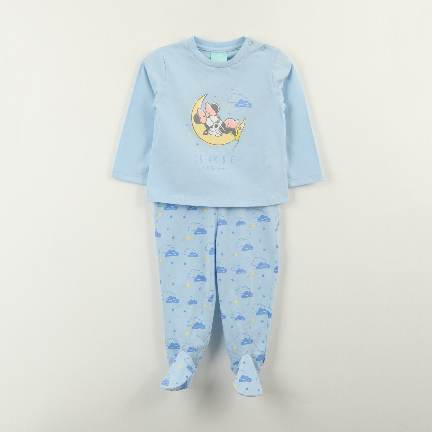CONJUNTO PIJAMA BEBE MINNIE LITTLE ONES CELESTE DISNEY - 1