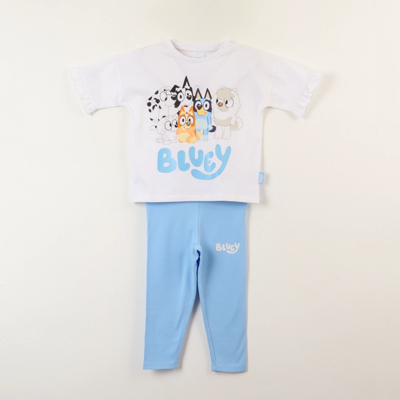 CONJUNTO NIÑA VUELOS BLANCO BLUEY Y SUS AMIGOS - 1