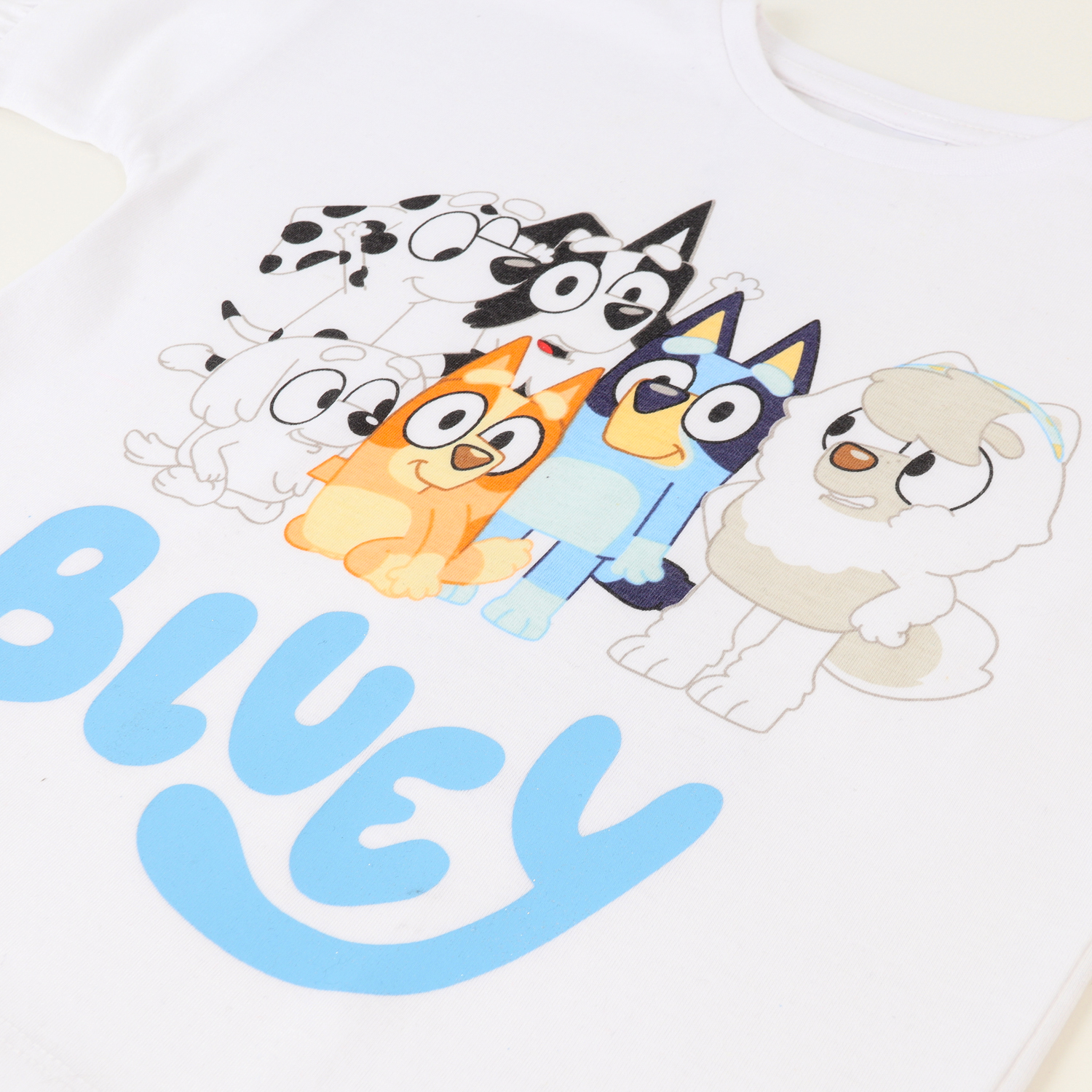 CONJUNTO NIÑA VUELOS BLANCO BLUEY Y SUS AMIGOS - 2