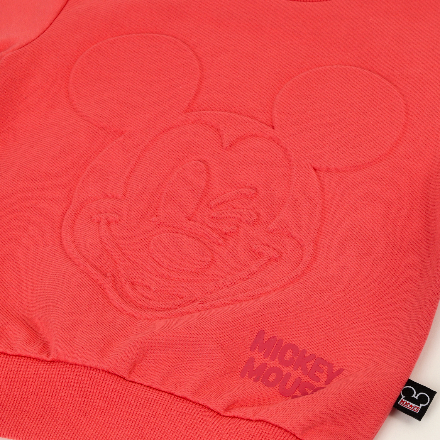 POLERON CERRADO NIÑO MICKEY RELIEVE EMBOSS ROJO DISNEY - 2