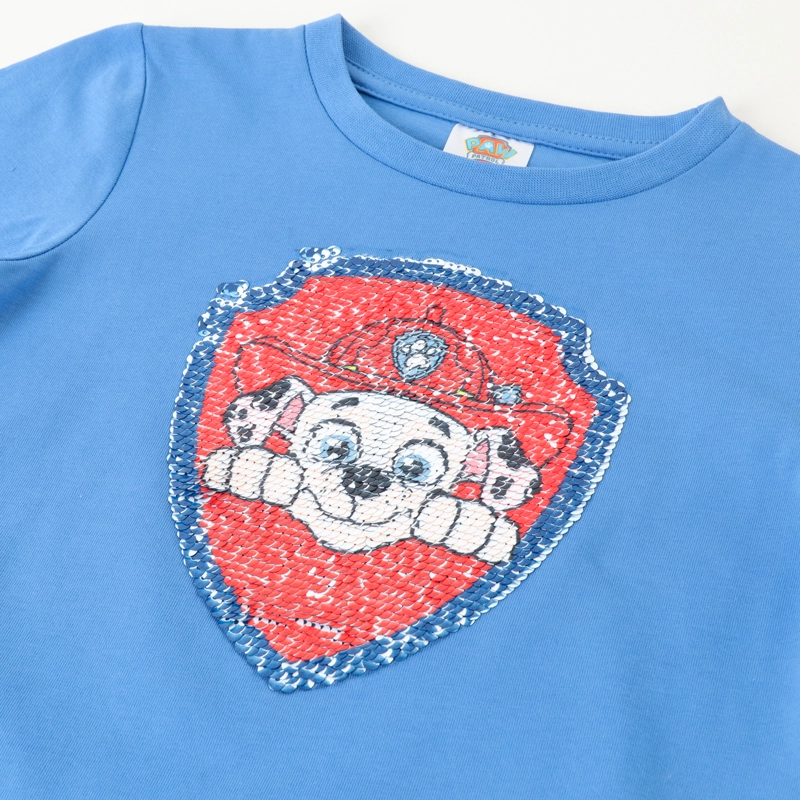 POLERA MANGA CORTA NIÑO CHASE Y MARSHALL BEIGE PAW PATROL - 2