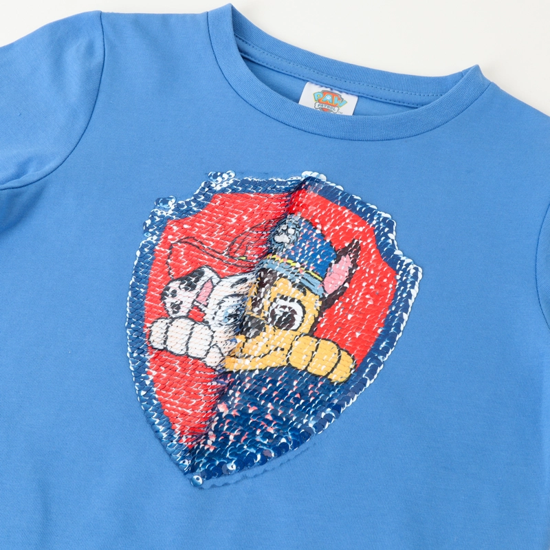 POLERA MANGA CORTA NIÑO CHASE Y MARSHALL BEIGE PAW PATROL - 3