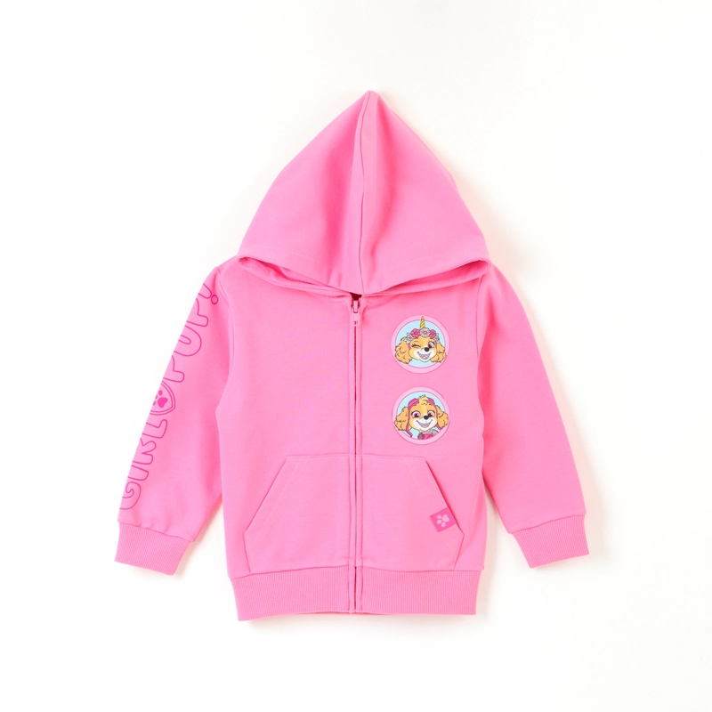 POLERON ABIERTO NIÑA SKYE GIRL PUPPY ROSADO PAW PATROL - 1