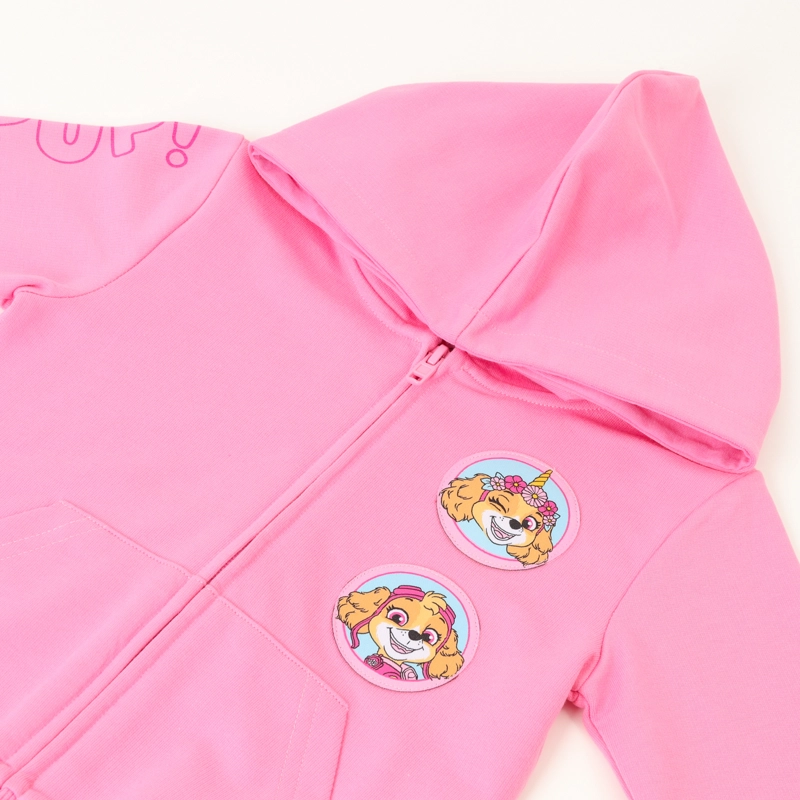 POLERON ABIERTO NIÑA SKYE GIRL PUPPY ROSADO PAW PATROL - 2