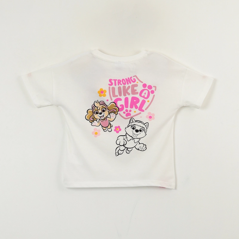 POLERA MANGA CORTA NIÑA SKYE Y EVEREST BLANCO PAW PATROL - 3