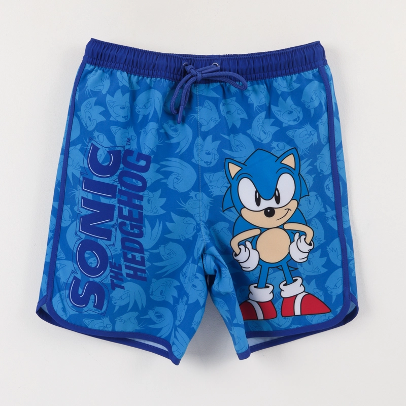 SHORT Y BOLSA NIÑO AZUL FULL PRINT BOLSILLO SONIC - 1