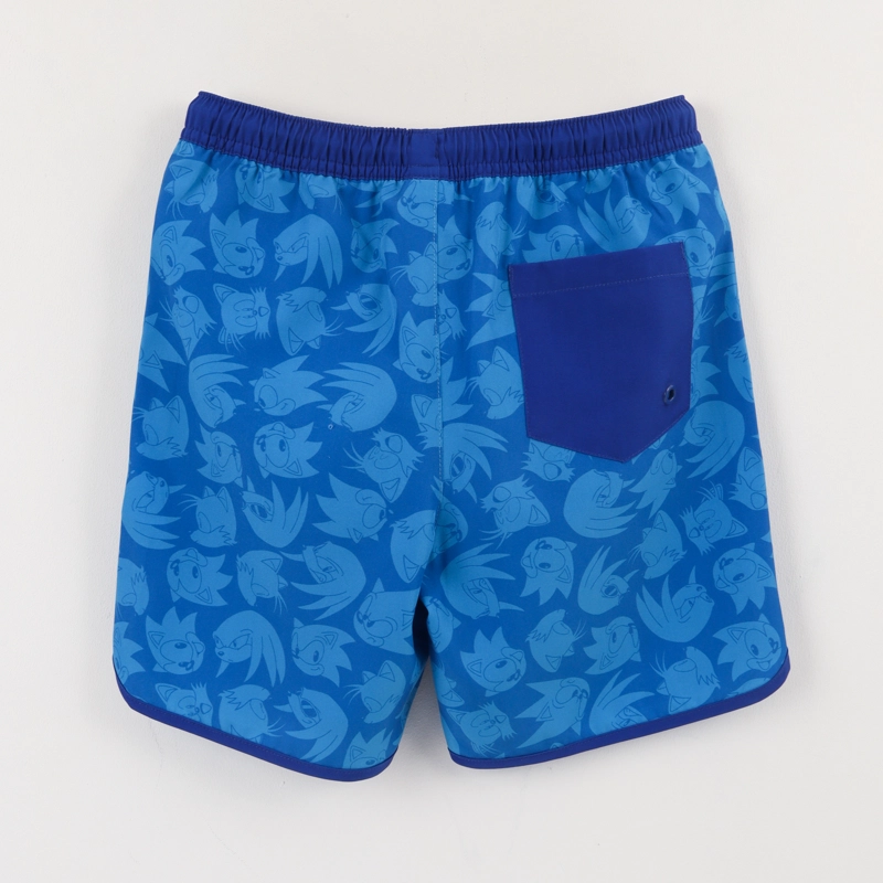 SHORT Y BOLSA NIÑO AZUL FULL PRINT BOLSILLO SONIC - 2