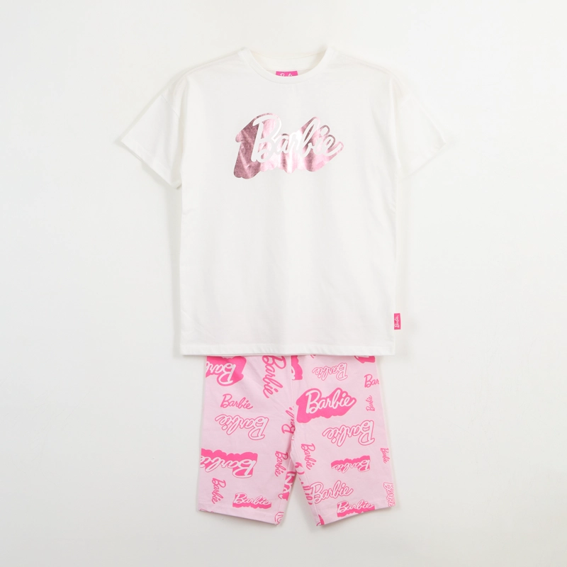 CONJUNTO BLANCO NIÑA LOGO BARBIE - 1