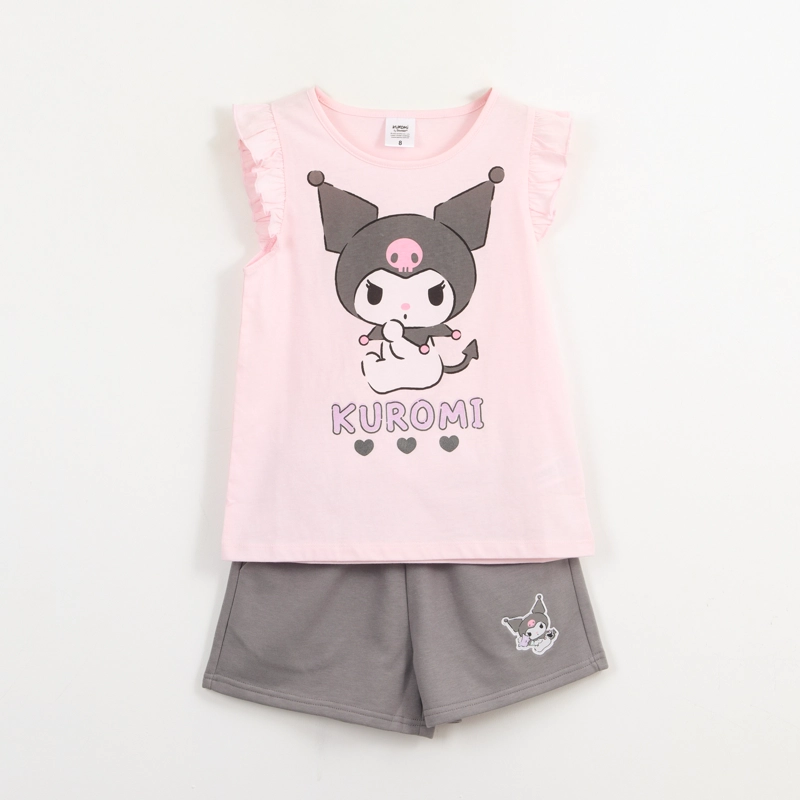 CONJUNTO NIÑA ROSADO KUROMI HELLO KITTY - 1