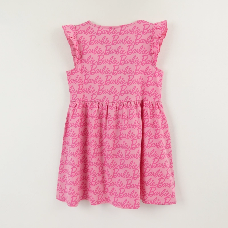 VESTIDO SIN MANGA Y COLLET NIÑA ROSADO FULL PRINT BARBIE - 2