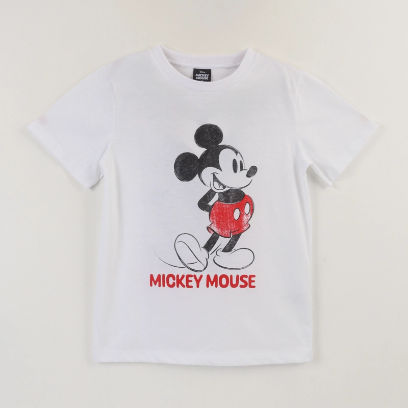 POLERA MANGA CORTA NIÑO MICKEY MOUSE DISNEY BLANCO - 1