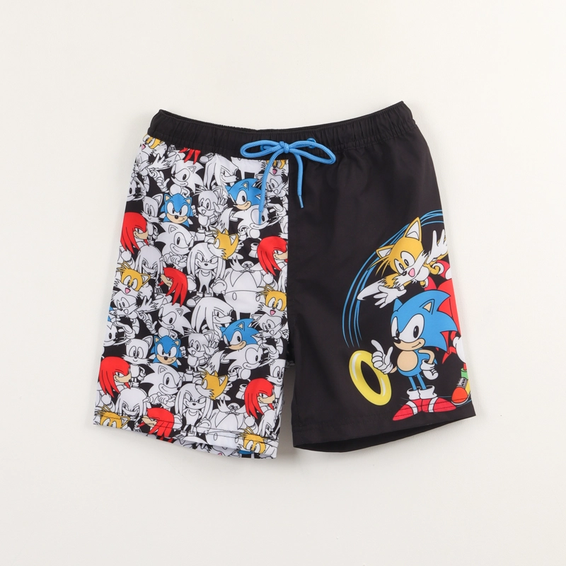 BOARDSHORT NEGRO NIÑO PERSONAJES SONIC - 1