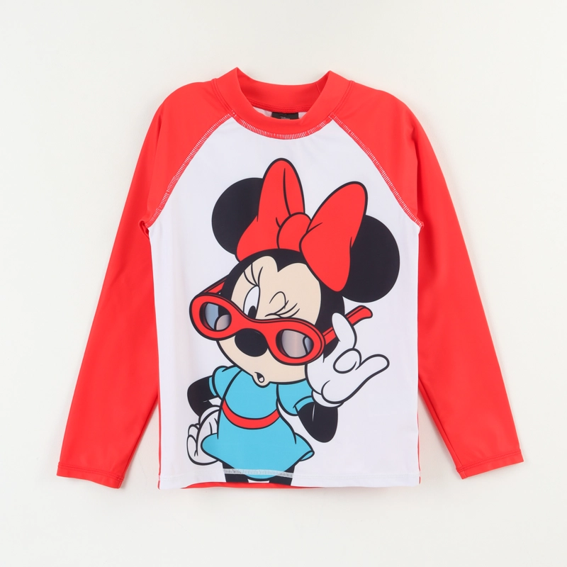 POLERA UV MANGA LARGA NIÑA MINNIE MOUSE BLANCO DISNEY - 1