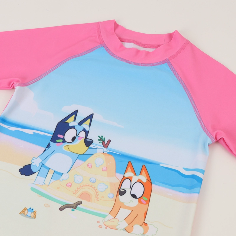 POLERA UV MANGA LARGA NIÑA ROSA BLUEY & BINGO PLAYA BLUEY - 6