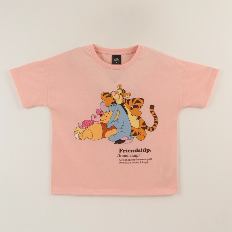 POLERA MANGA CORTA NIÑA ROSADO WINNIE & FRIENDS DISNEY - 1