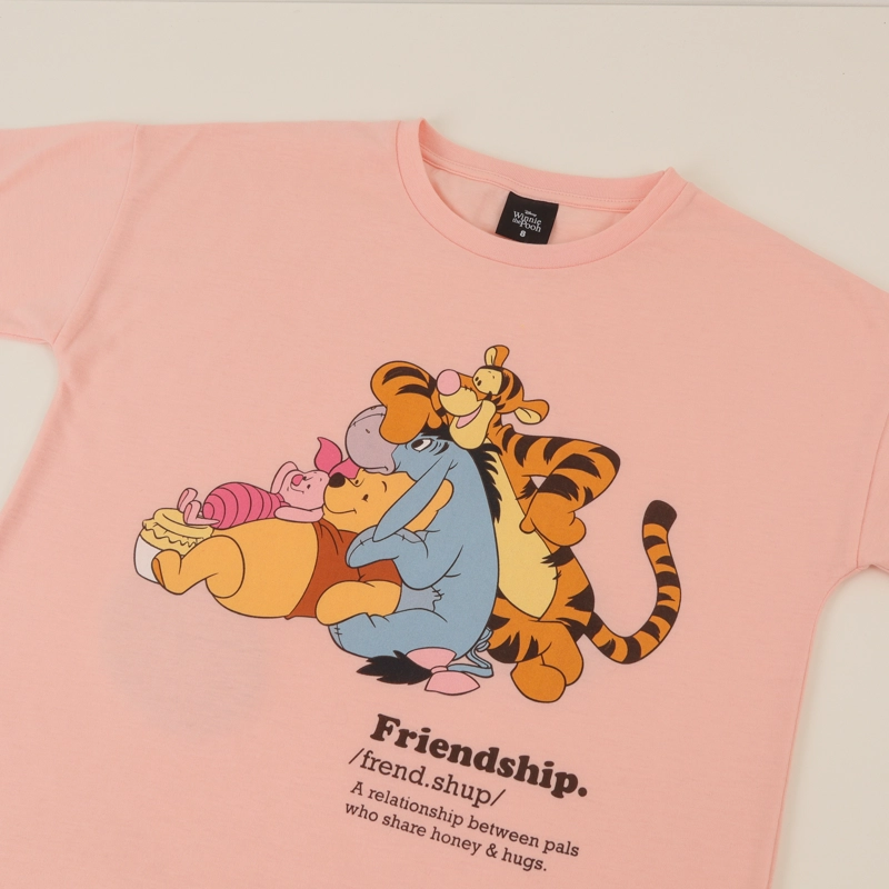 POLERA MANGA CORTA NIÑA ROSADO WINNIE & FRIENDS DISNEY - 3
