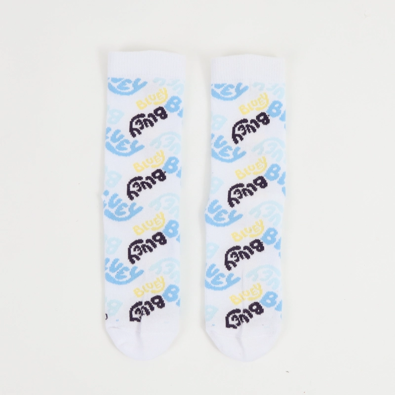 TRIPACK CALCETIN BLANCO NIÑO LOGOS BLUEY - 7
