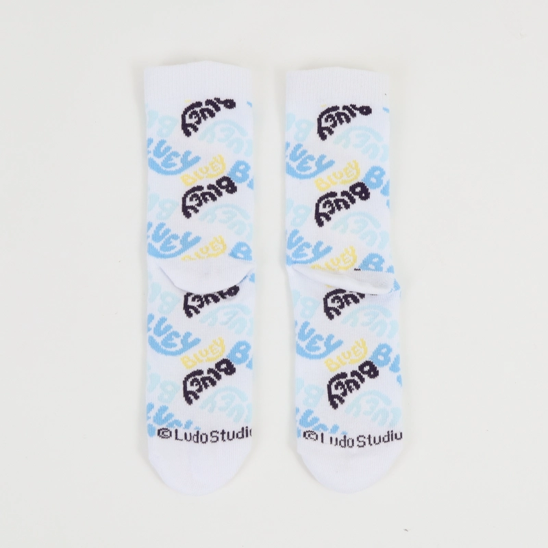 TRIPACK CALCETIN BLANCO NIÑO LOGOS BLUEY - 8