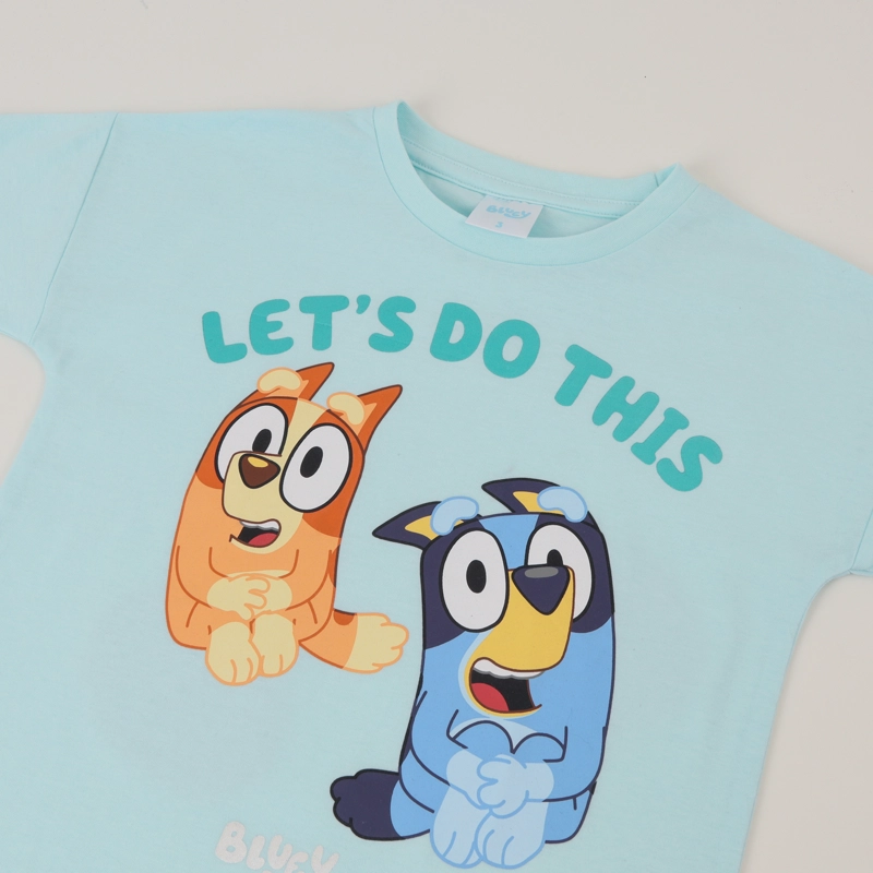 POLERA MANGA CORTA NIÑA CELESTE BLUEY & BINGO BLUEY - 5