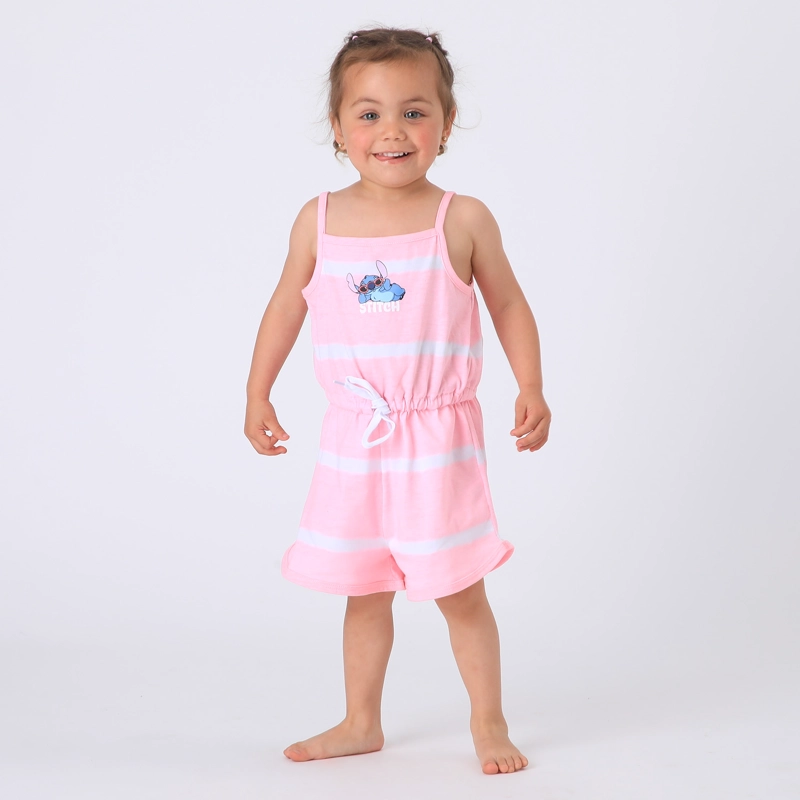 ENTERITO NIÑA ROSADO RAYAS TIE DYE LILO & STITCH DISNEY - 1